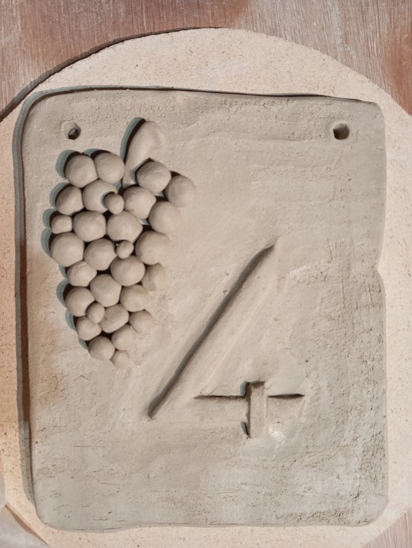 CREATION D'UNE PLAQUE DE NUMERO DE RUE AVEC MOTIFS A MARLENHEIM